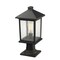 Z-Lite Portland 1 Light Outdoor Pier Mount Light, Oil Rubbed Bronze And Clear Seedy 531PHMR-533PM-ORB - alternate 5